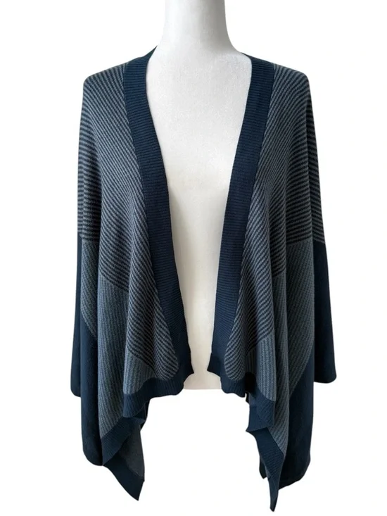 Lululemon Here For Serenity Cashmere Blend Wrap Blue Cozy Luxe Shall Cardigan OS - Picture 2 of 10
